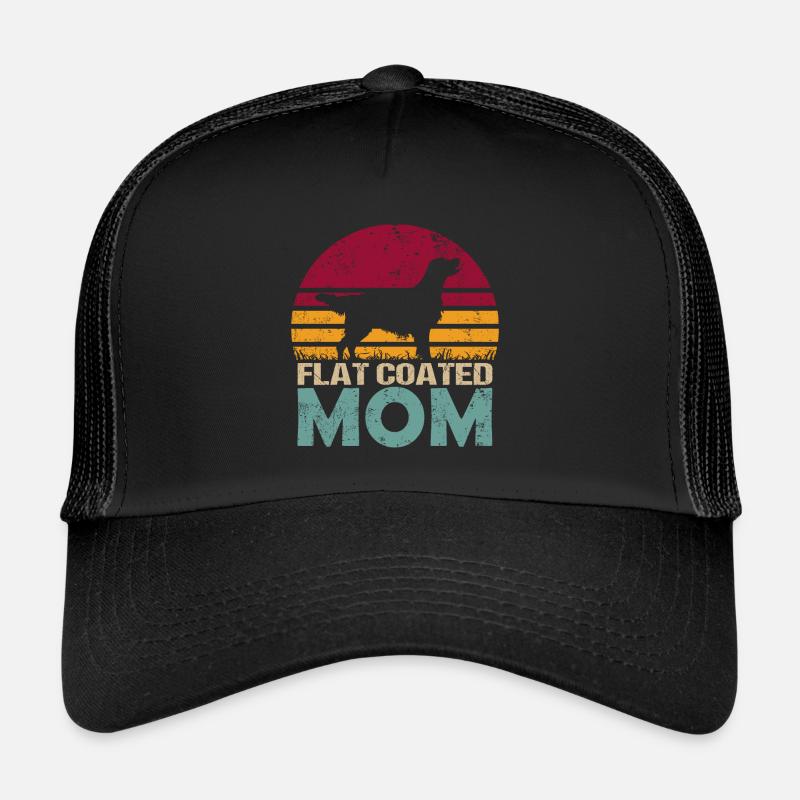 Flat Coated Retriever Mama - Trucker Cap - Schwarz/Schwarz