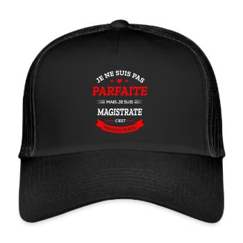 MAGISTRATE PARFAITE - Casquette trucker  - noir/noir - Devant