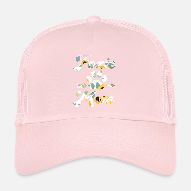 Wirehair Fox Terrier Foxie Mama Fleurs Casquette trucker 