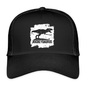 Hockey sur gazon Joueur de hockey sur gazon T-Rex Joueur de hockey - Casquette trucker  - noir/noir - Devant