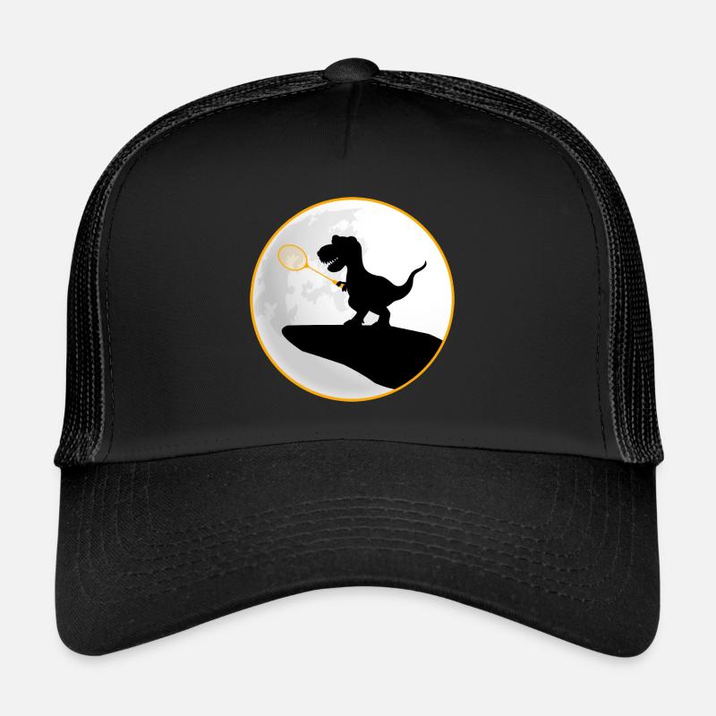 badminton badminton-dino TRex saurus - Casquette trucker - noir/noir
