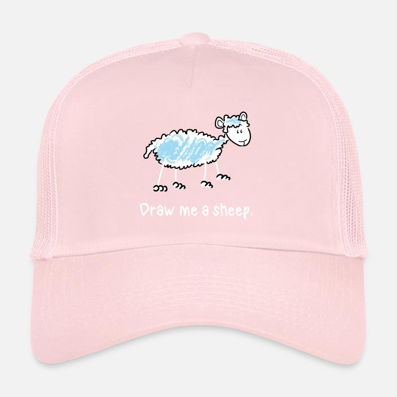 Draw me a sheep (dark background Tshirt) Casquette trucker 