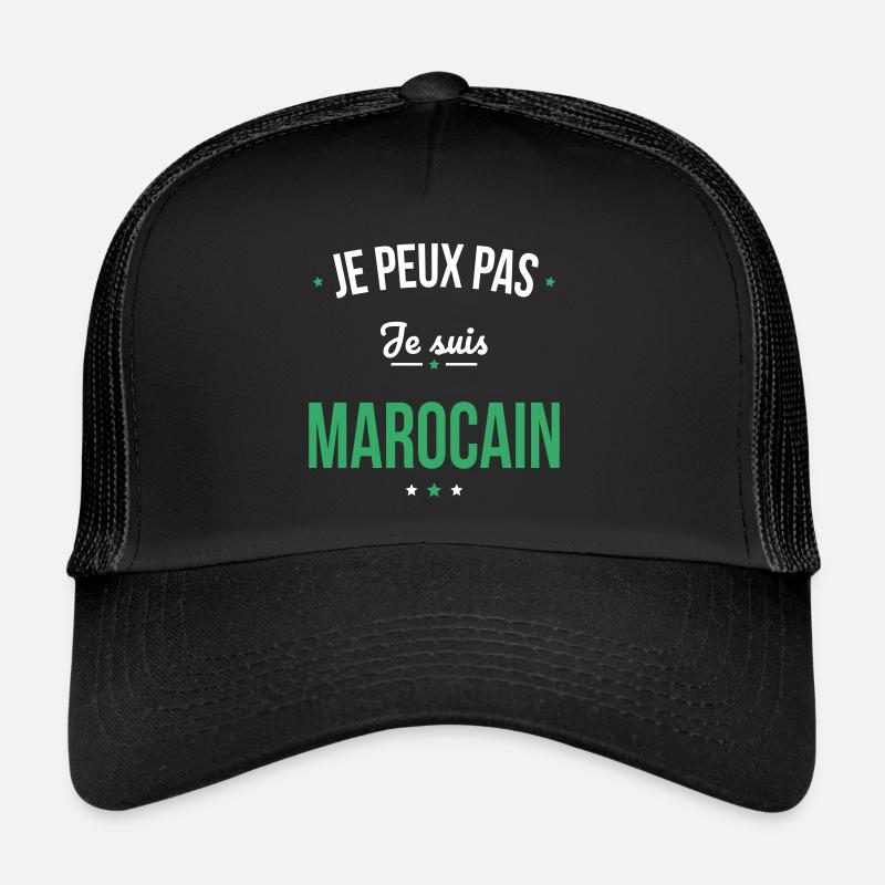 Je peux pas je suis Marocain Casquette trucker 