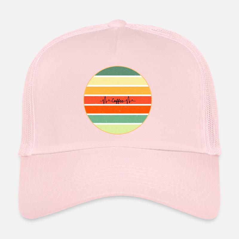 Coffee Retro Sunset Trucker Cap