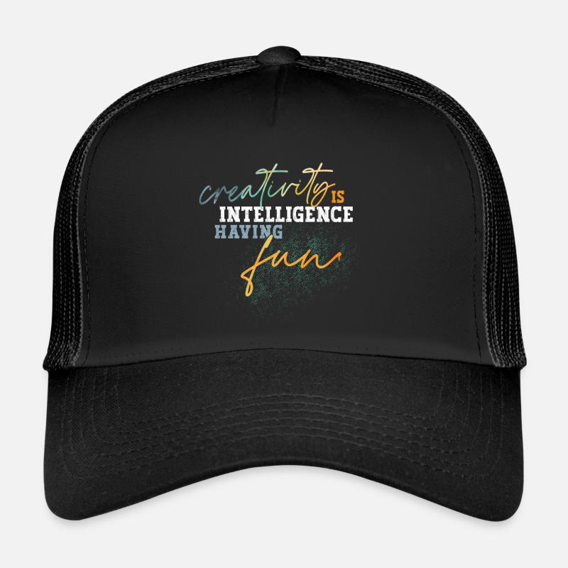 Intelligence créative - Casquette trucker  - noir/noir