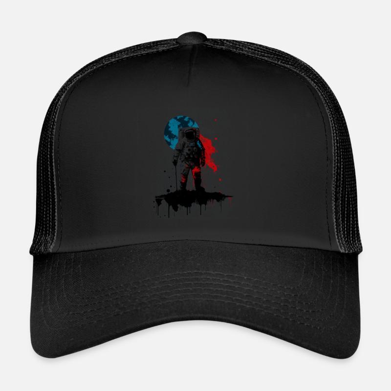Astronaut Wetall  - Trucker Cap - black/black