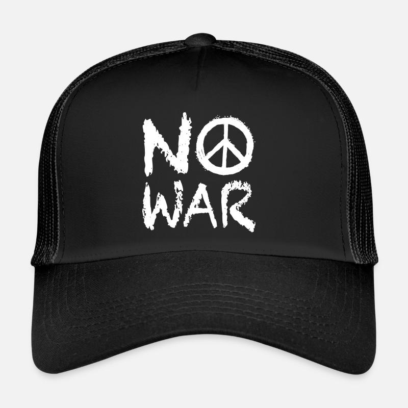 No War Peace Street Art Trucker Cap