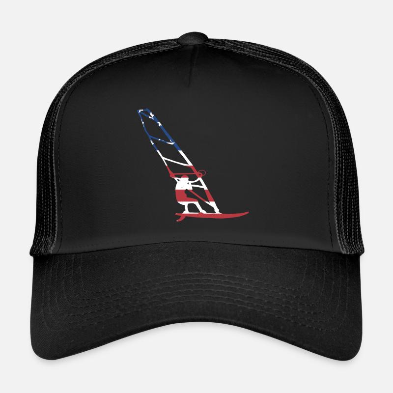 Sport Us Flag Windsurfing Trucker Cap