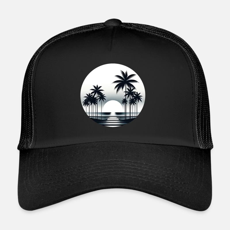 Serene Tropics Dusk Trucker Cap