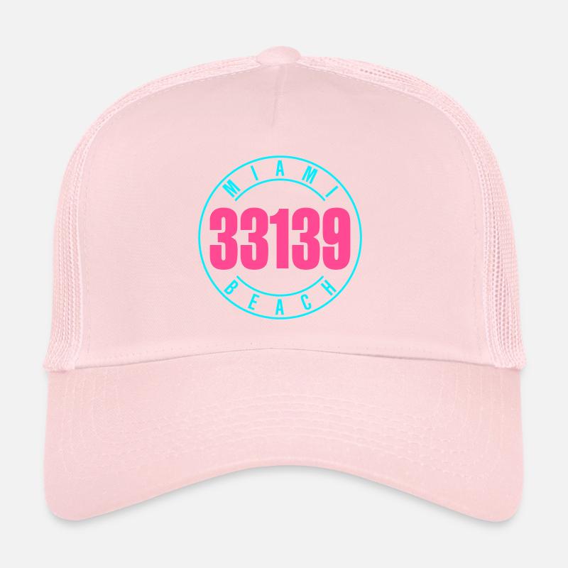 Miami Beach 33139 Casquette trucker 
