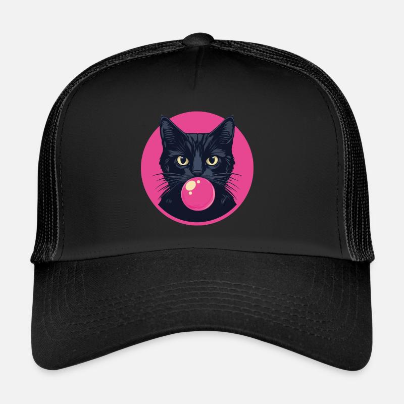 Cat Chewing Gum Trucker Cap