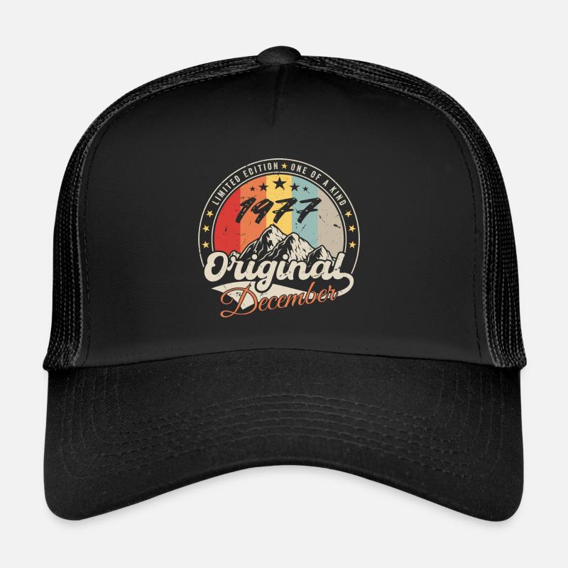Vintage Cadeau D'anniversaire - Décembre 1977 Casquette trucker 