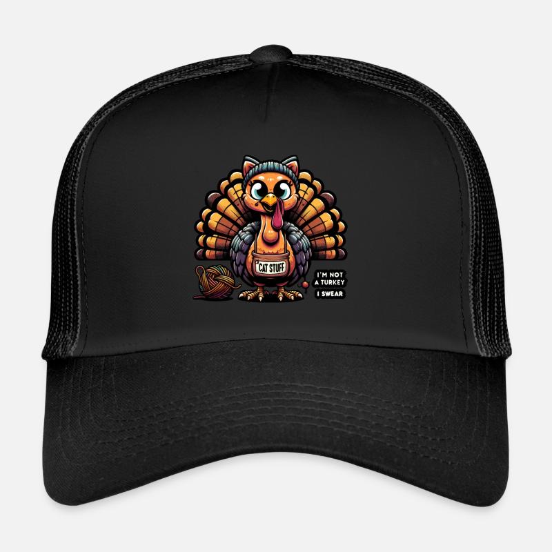 Feline's Turkey Disguise Jest Trucker Cap