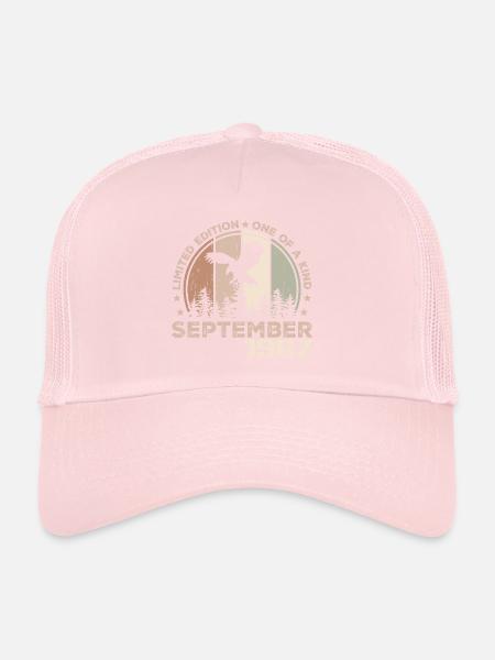 Incomparable since September 1967 57th Anniversary - Trucker Cap - pale pink - Front