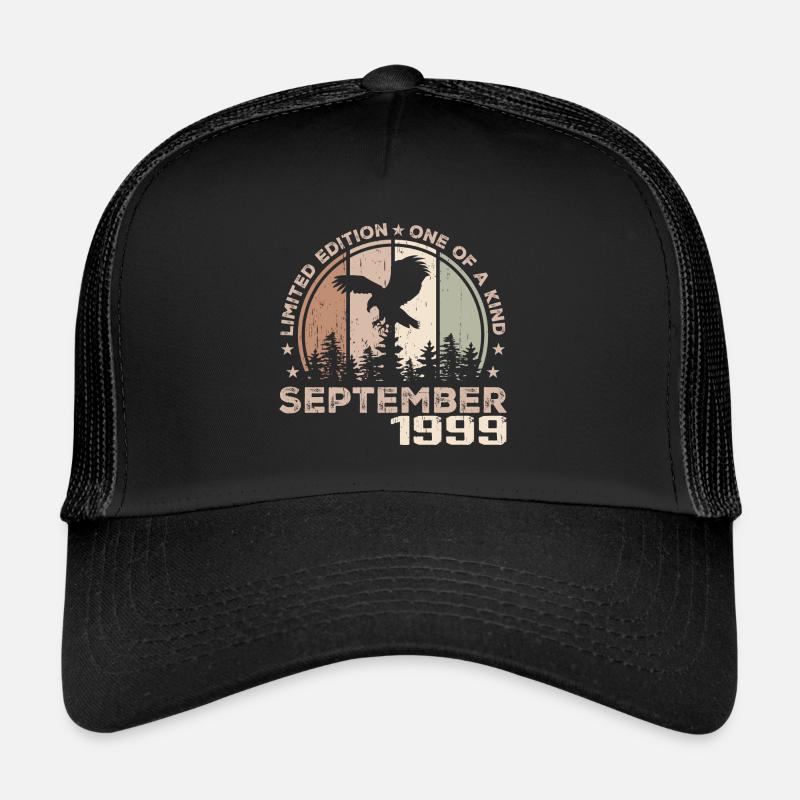 Unvergleichlich seit September 1999 25 Jubiläum - Trucker Cap - Schwarz/Schwarz