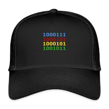 Geek - Trucker Cap - black/black - Front