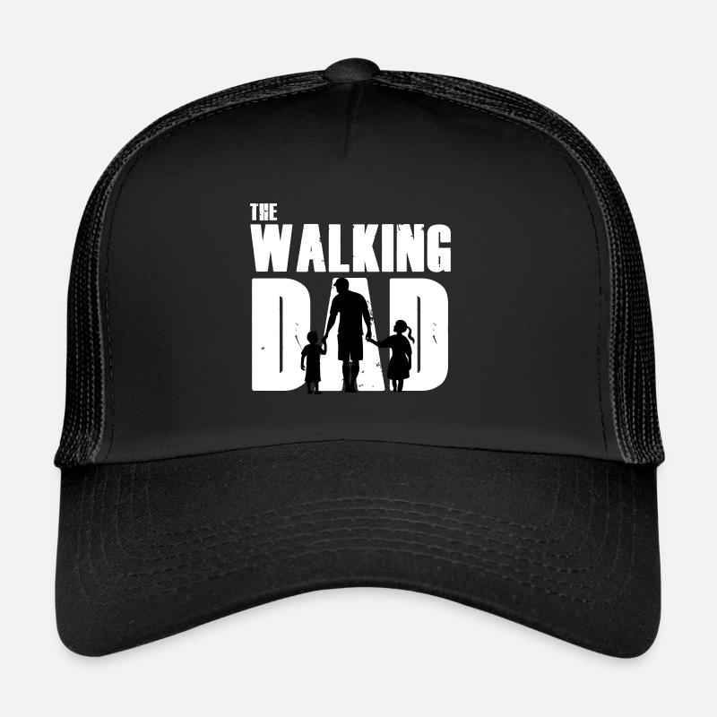 papa qui marche - Casquette trucker  - noir/noir