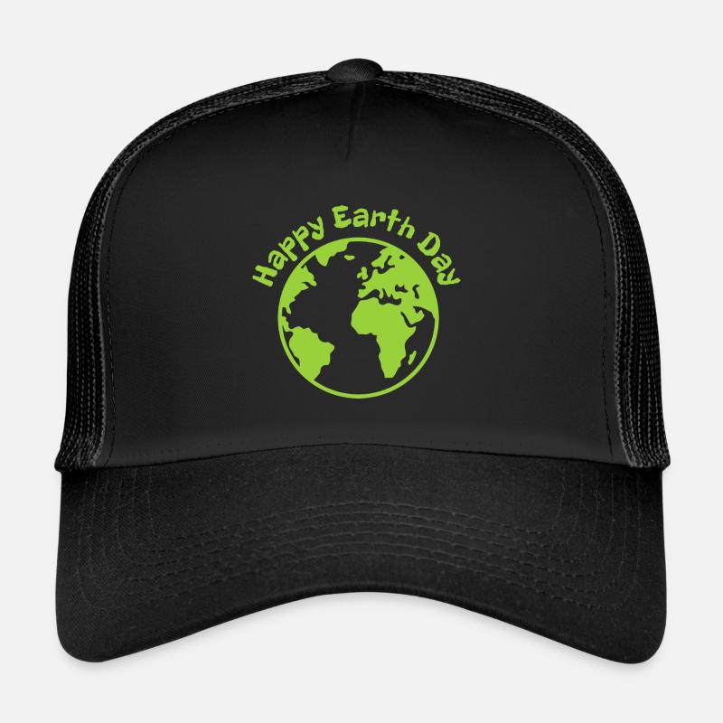 Joyeux Jour de la Terre - Casquette trucker  - noir/noir