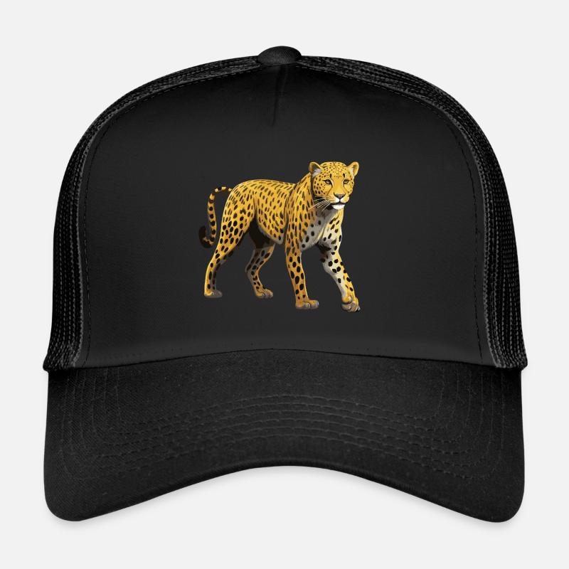 Gepard Tier - Trucker Cap - Schwarz/Schwarz