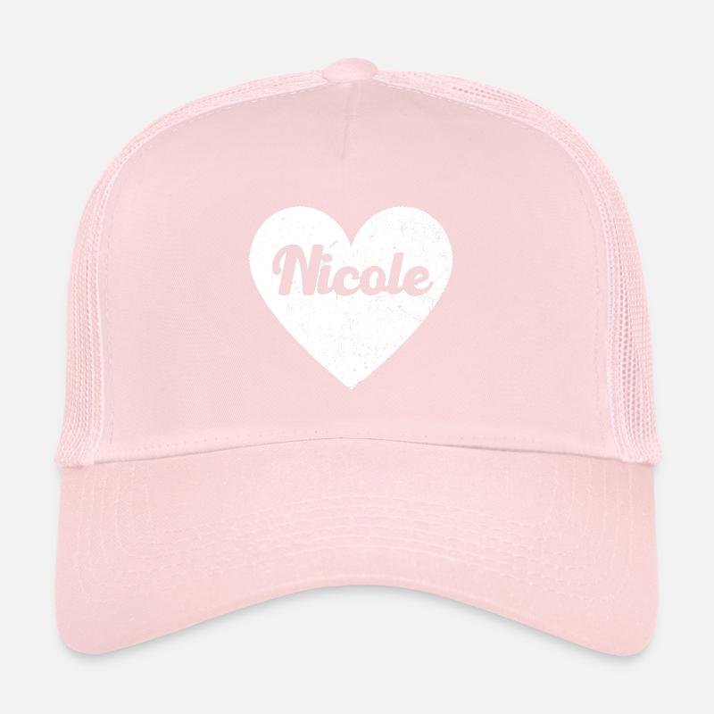 Nicole Vorname Geschenkidee Herz Love Ich liebe Trucker Cap