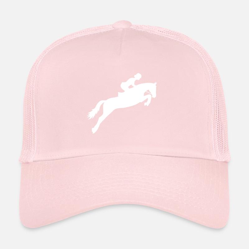 Cheval de saut d'obstacles - Cheval cadeau Casquette trucker 