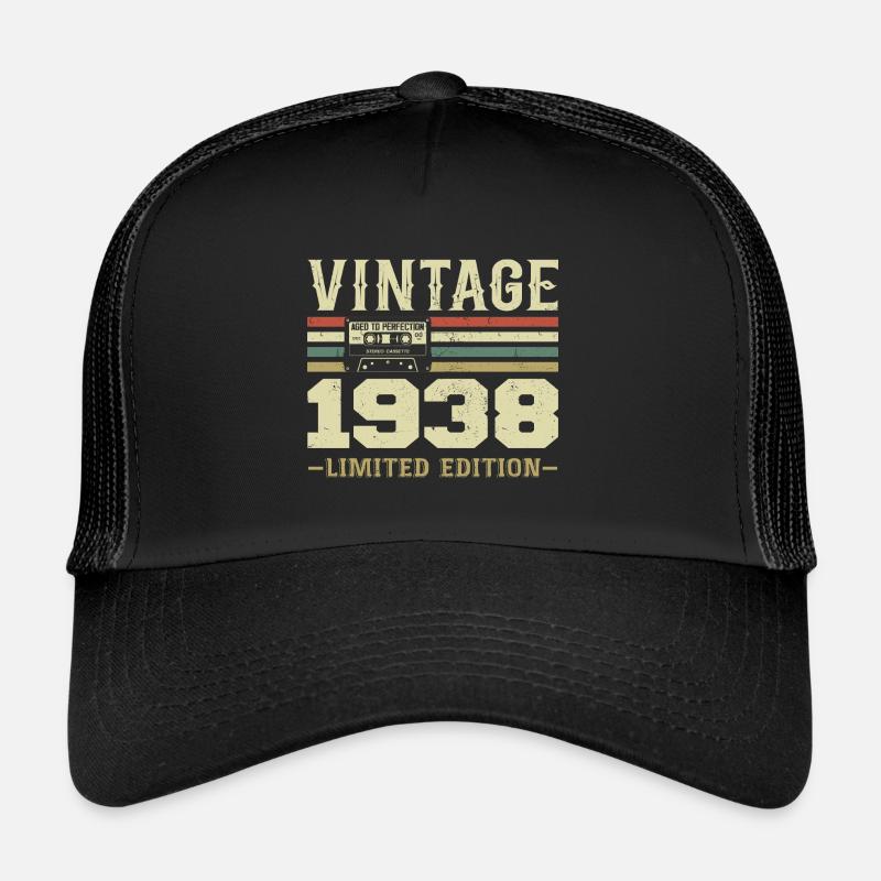 Vintage 1938 Rétro Cadeau D’anniversaire 1938 Casquette trucker 