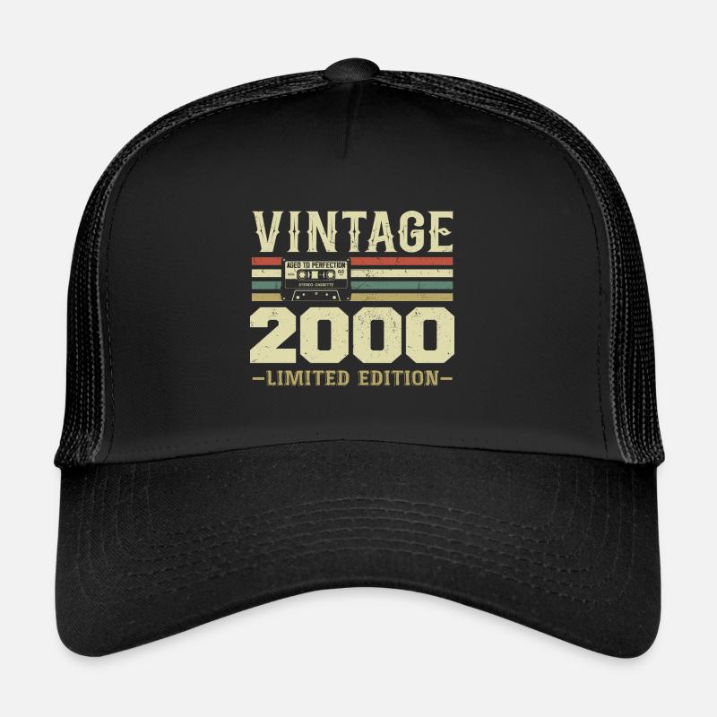 Vintage 2000 Retro 2000 Birthday Gift Trucker Cap