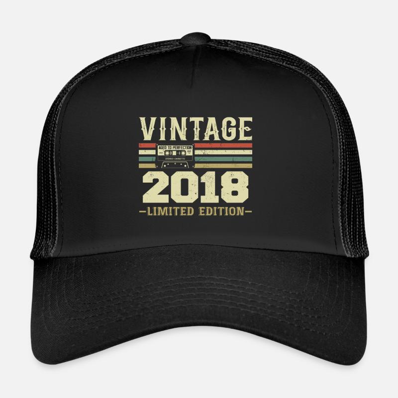 Vintage 2018 Rétro Cadeau D’anniversaire 2018 Casquette trucker 