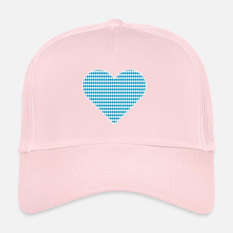 Cœur bavarois comme patchs Casquette trucker 