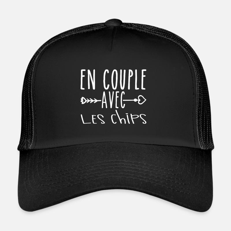 Paare mit Chips, Chips Fans Geschenk Trucker Cap