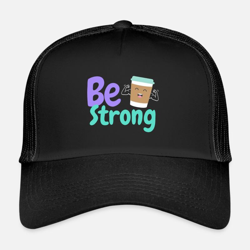Sei stark und Kaffee Trucker Cap