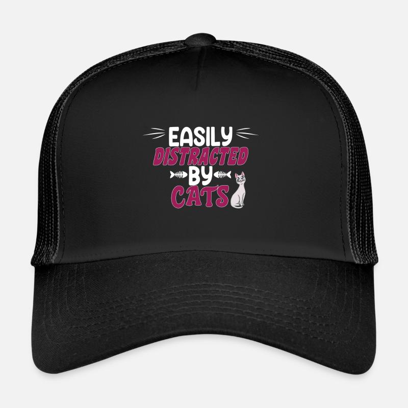Chat mignon - facilement distrait par les chats Casquette trucker 