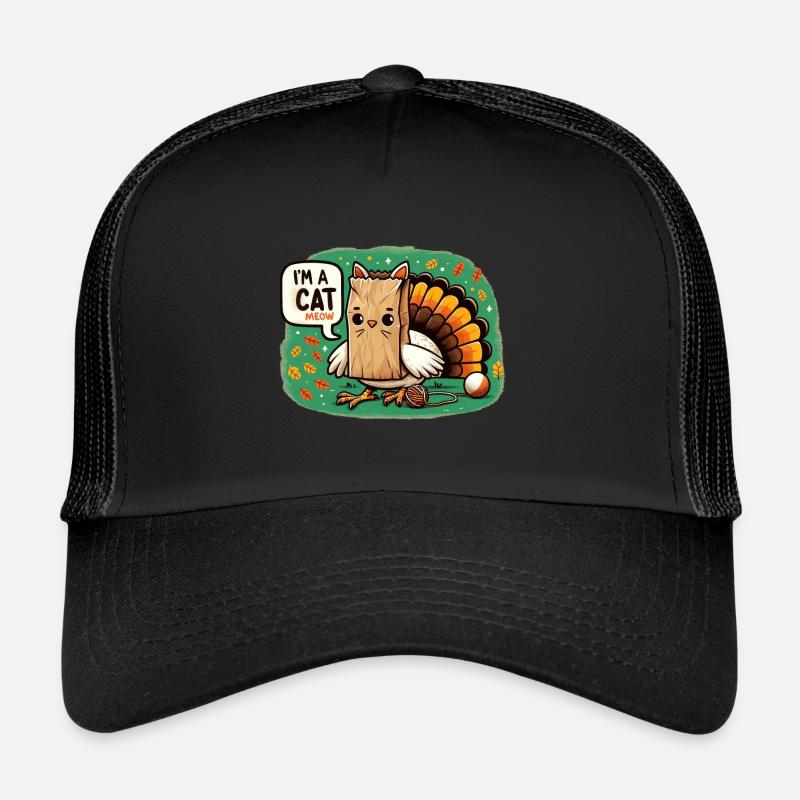 Déguisement de dinde, surprise de chat Casquette trucker 