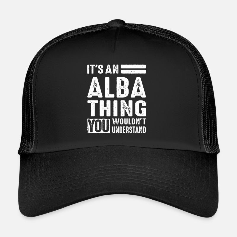 Cadeau pour Alba Casquette trucker 