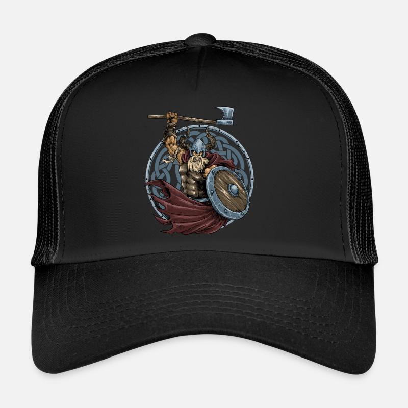 Wikinger Krieger Axt Bart Trucker Cap