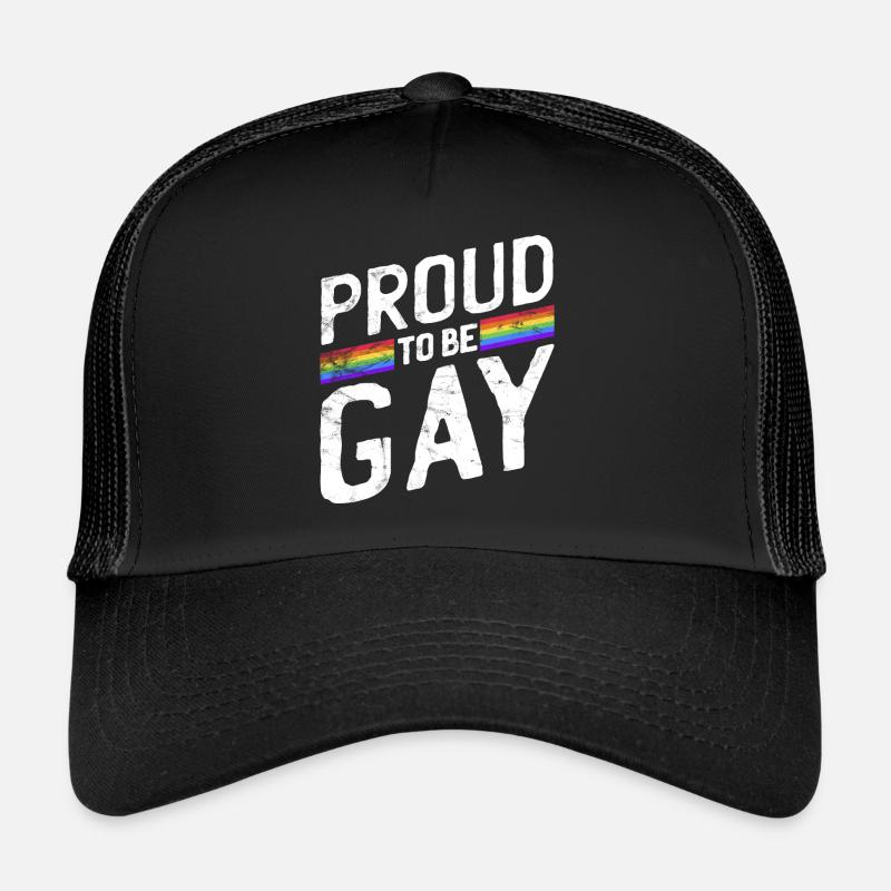Gay Pride - Trucker Cap - black/black