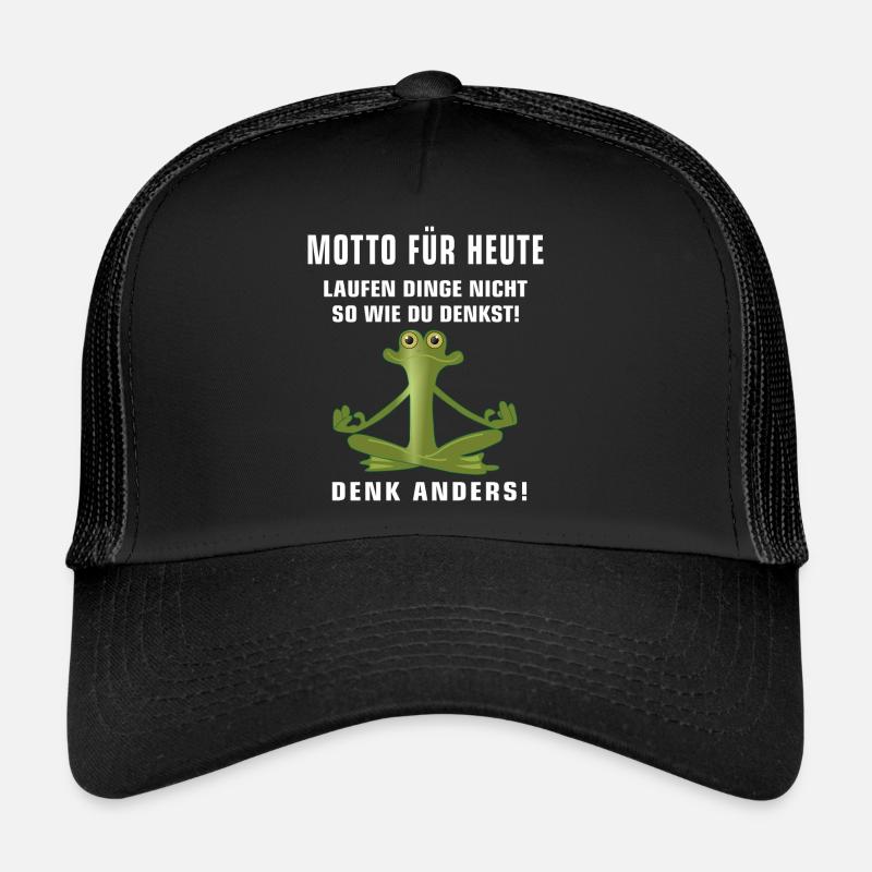 Thème Grenouille Méditation Pensée Pensée Positif Casquette trucker 