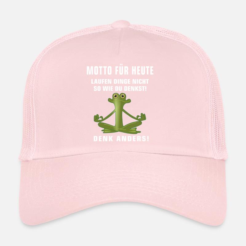 Thème Grenouille Méditation Pensée Pensée Positif Casquette trucker 