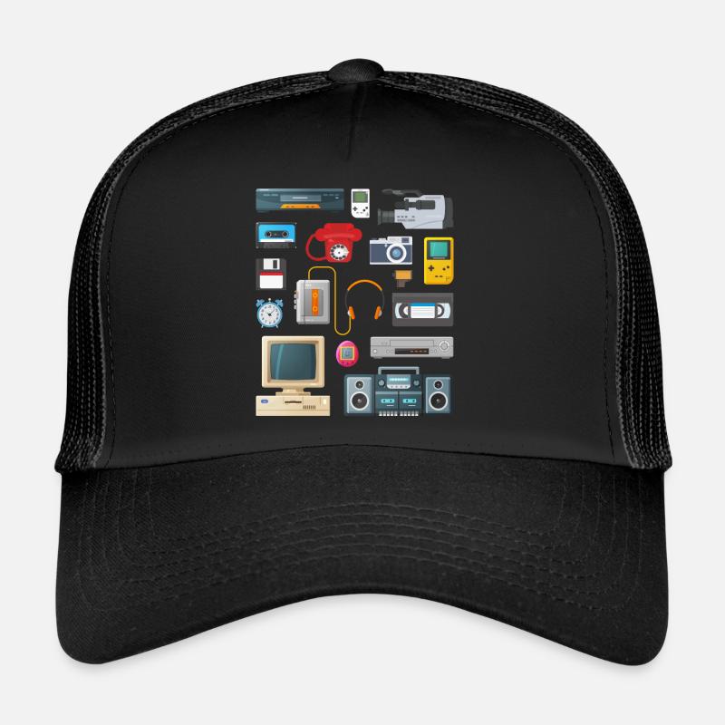 Retro 90er Jahre Geräte Trucker Cap