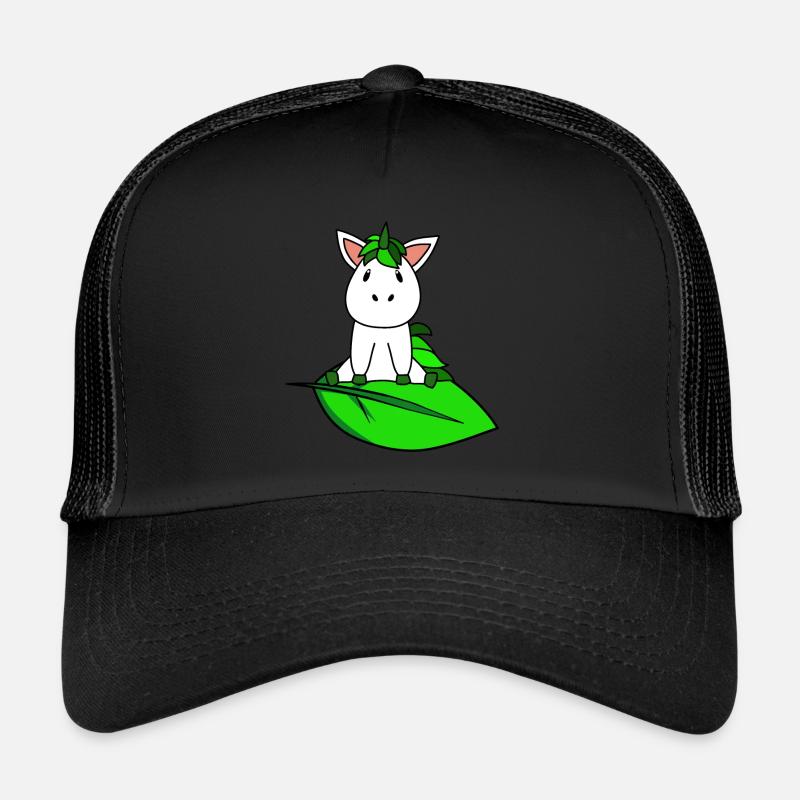 Licorne Bio Bio - Casquette trucker  - noir/noir