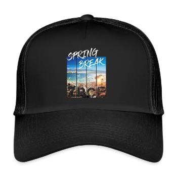 Zrce Spring Break - Casquette trucker  - noir/noir - Devant