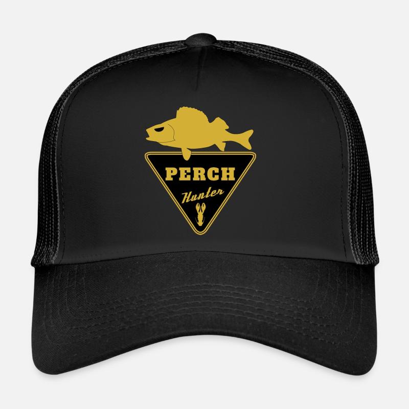 Perch Hunter Batch 2 - Trucker Cap - Schwarz/Schwarz