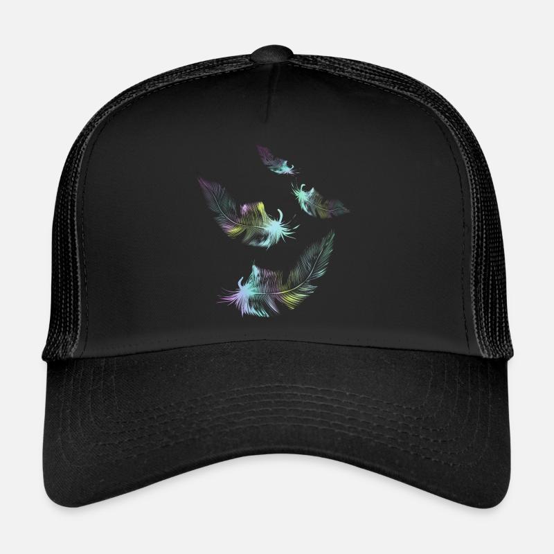 Regenbogenfedern Trucker Cap