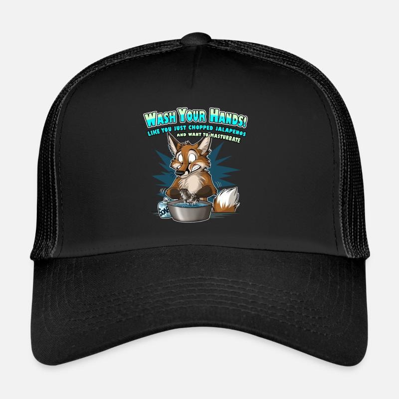 Wash Your Hands (bleu) Casquette trucker 
