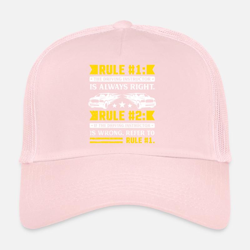 Driving Instructor Rules Trucker Cap