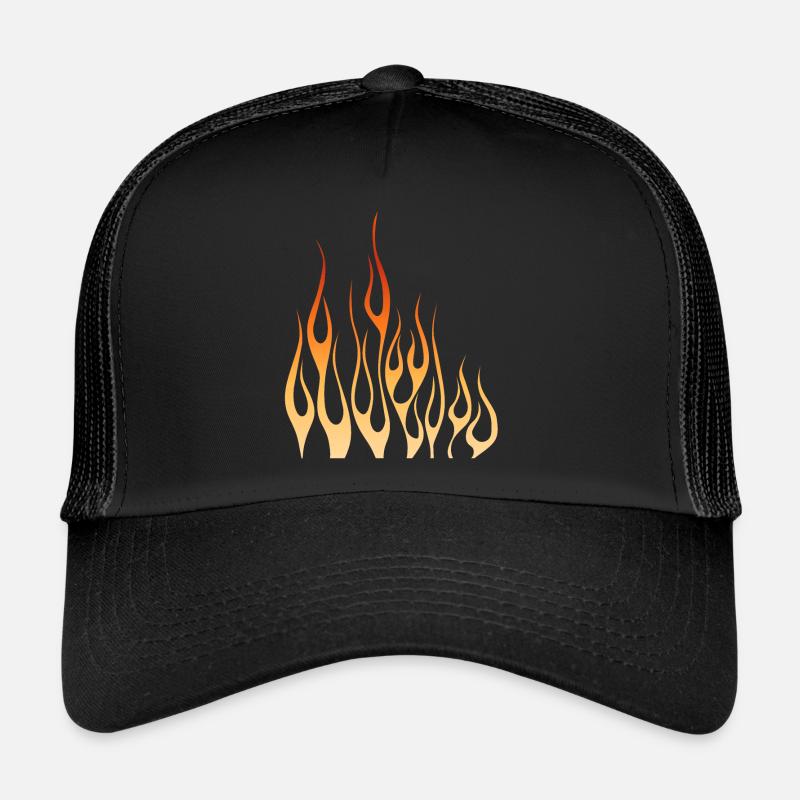 feu flamme flame Casquette trucker 