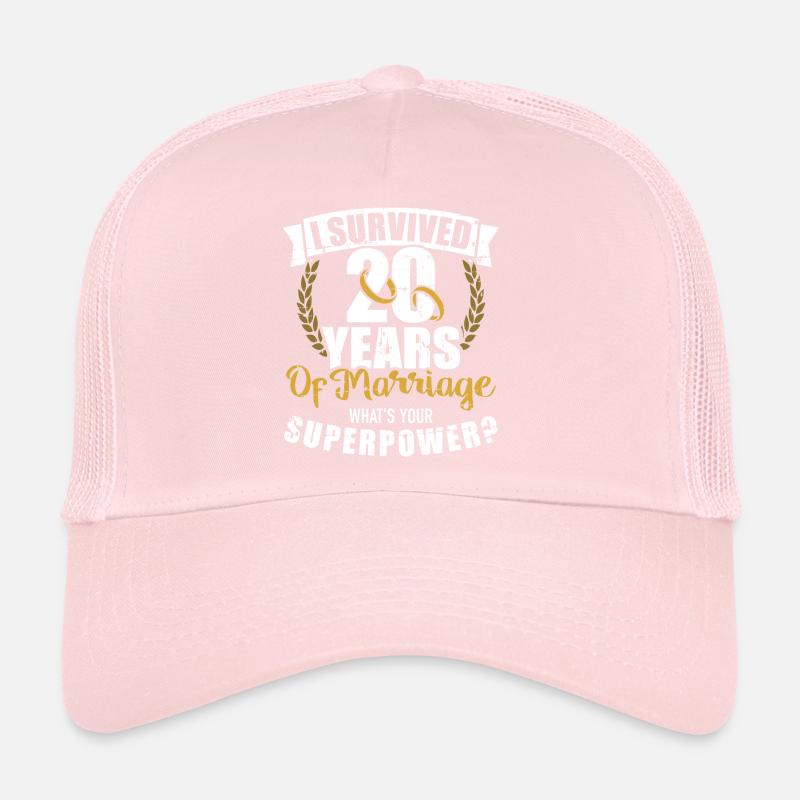 20th wedding anniversary Trucker Cap