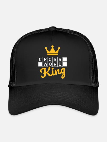 Mots croisés - Casquette trucker  - noir/noir - Devant