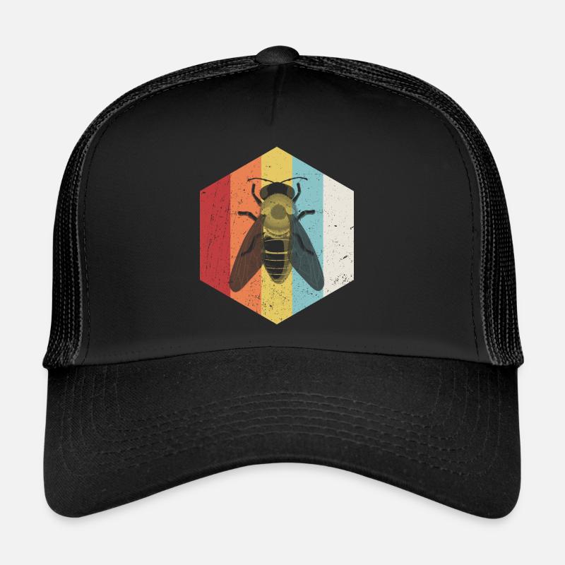Bee Honey Bee BeeKeeper Retro Trucker Cap