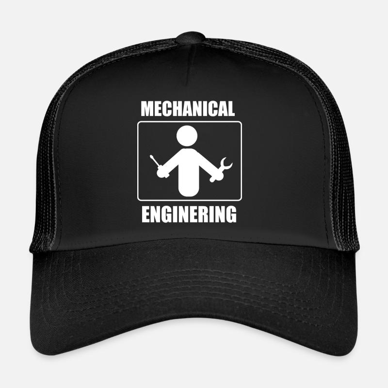MECHANICAL ENGINERING - Trucker Cap - black/black